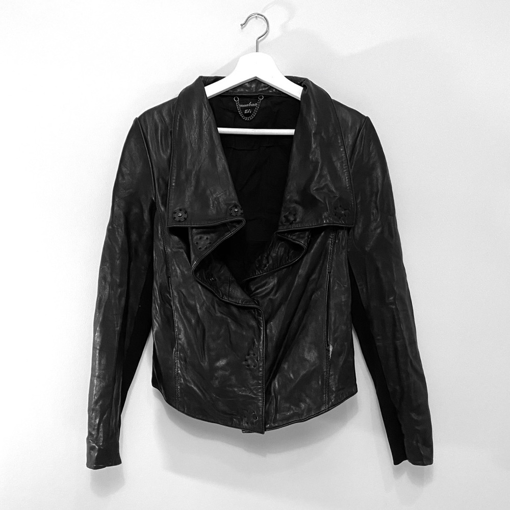 Muubaa Black leather jacket